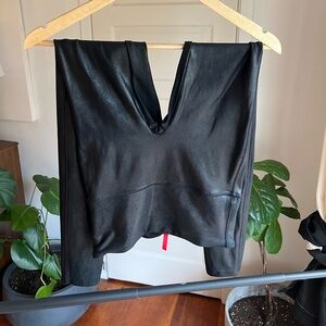 Spanx Faux Leather Leggings Black